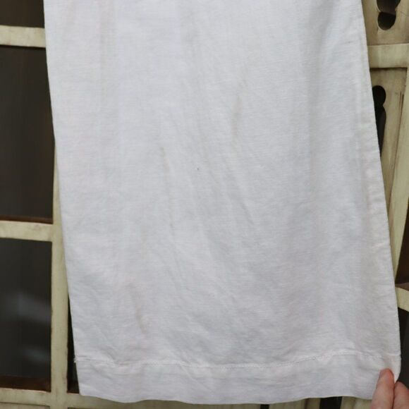 Outback Red White Linen Drew Fit Pants Size 6 - Picture 4 of 10